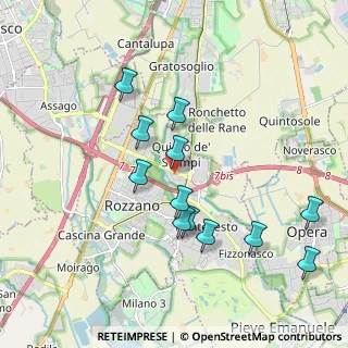Mappa Via Volturno, 20089 Rozzano MI, Italia (1.8725)