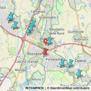 Mappa Via Volturno, 20089 Rozzano MI, Italia (2.81167)