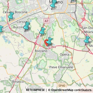 Mappa Via Volturno, 20089 Rozzano MI, Italia (6.26727)