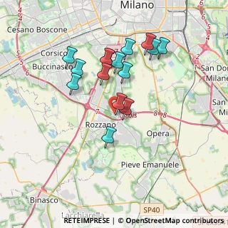 Mappa Via Volturno, 20089 Rozzano MI, Italia (3.29933)