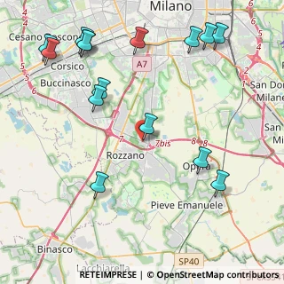 Mappa Via Volturno, 20089 Rozzano MI, Italia (5.334)