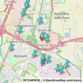 Mappa Viale Isonzo, 20089 Rozzano MI, Italia (1.3025)