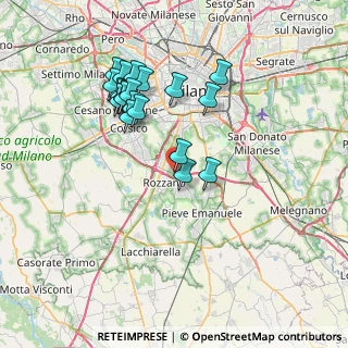 Mappa Via Volturno, 20089 Rozzano MI, Italia (7.0415)