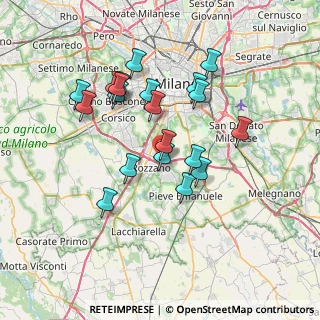 Mappa Via Volturno, 20089 Rozzano MI, Italia (6.503)
