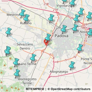 Mappa Via S. Martino, 35142 Padova PD, Italia (6.5605)