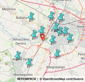 Mappa Via San Martino, 35142 Padova PD, Italia (3.64692)