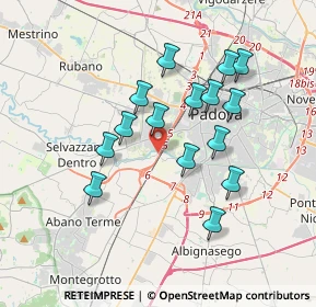 Mappa Via S. Martino, 35142 Padova PD, Italia (3.20067)