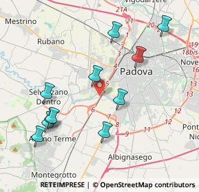 Mappa Via S. Martino, 35142 Padova PD, Italia (4.21545)