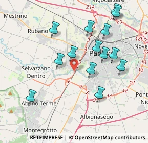 Mappa Via S. Martino, 35142 Padova PD, Italia (3.95357)