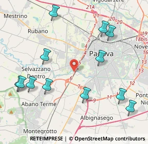 Mappa Via San Martino, 35142 Padova PD, Italia (4.94333)