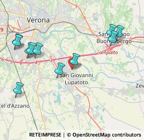 Mappa Via Giuseppe Garibaldi, 37057 San Giovanni Lupatoto VR, Italia (4.66182)