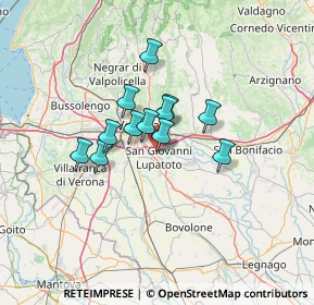 Mappa Via Giuseppe Garibaldi, 37057 San Giovanni Lupatoto VR, Italia (8.90333)