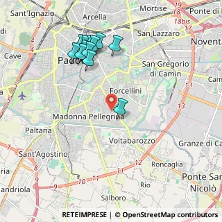 Mappa Via Achille de Giovanni, 35127 Padova PD, Italia (2.07167)