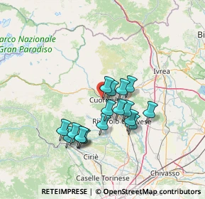 Mappa Via San Rocco, 10082 Cuorgnè TO, Italia (11.36588)
