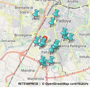 Mappa Via Bainsizza, 35100 Padova PD, Italia (1.498)