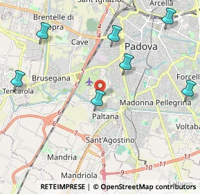 Mappa Via Bainsizza, 35100 Padova PD, Italia (3.18273)