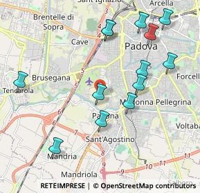 Mappa Via Bainsizza, 35100 Padova PD, Italia (2.18385)