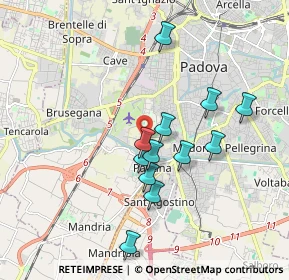Mappa Via Bainsizza, 35100 Padova PD, Italia (1.60333)
