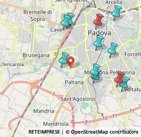 Mappa Via Bainsizza, 35100 Padova PD, Italia (2.14273)