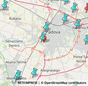 Mappa Via Bainsizza, 35100 Padova PD, Italia (6.65769)