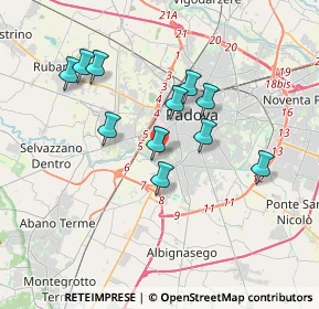 Mappa Via Bainsizza, 35100 Padova PD, Italia (3.16545)
