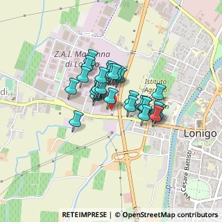 Mappa Via Guglielmo Marconi, 36045 Lonigo VI, Italia (0.27857)