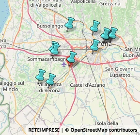 Mappa Via Borgo Bello, 37100 Verona VR, Italia (7.01333)