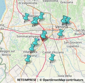 Mappa Via Borgo Bello, 37100 Verona VR, Italia (6.71214)