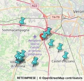 Mappa Via Borgo Bello, 37100 Verona VR, Italia (4.47765)