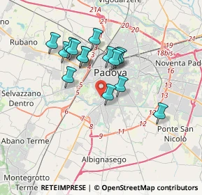 Mappa Via Sondrio, 35142 Padova PD, Italia (2.98333)
