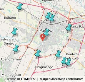 Mappa Via Sondrio, 35142 Padova PD, Italia (4.62818)