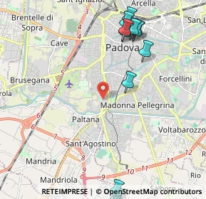 Mappa Via Sondrio, 35142 Padova PD, Italia (2.56545)