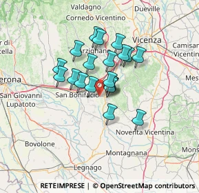 Mappa Via Gianni Pertile, 36045 Lonigo VI, Italia (9.574)