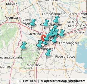 Mappa Corso Australia, 35142 Padova PD, Italia (8.70133)