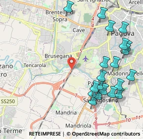 Mappa Corso Australia, 35142 Padova PD, Italia (2.5215)