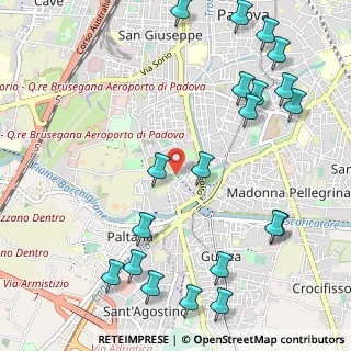 Mappa Via Caserta, 35142 Padova PD, Italia (1.3985)