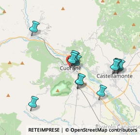 Mappa Via San Giovanni Bosco, 10082 Cuorgnè TO, Italia (3.29615)