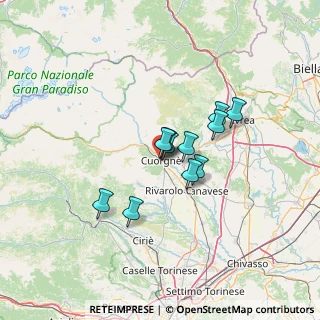 Mappa Via Don Cibrario, 10082 Cuorgnè TO, Italia (9.04273)