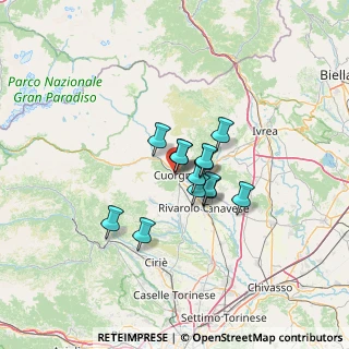 Mappa Via Don Cibrario, 10082 Cuorgnè TO, Italia (8.11077)