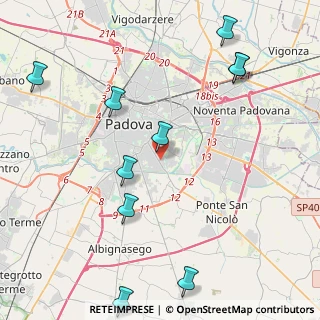 Mappa Via Pietro Brandolese, 35127 Padova PD, Italia (5.65091)