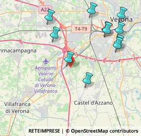 Mappa Via dei Templari, 37062 Dossobuono VR, Italia (4.73364)
