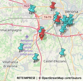 Mappa Via dei Templari, 37062 Dossobuono VR, Italia (4.3625)