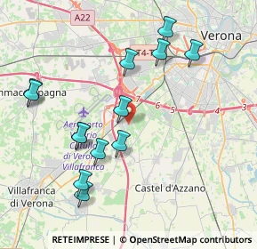 Mappa Via dei Templari, 37062 Dossobuono VR, Italia (4.12615)