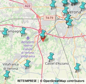 Mappa Via dei Templari, 37062 Dossobuono VR, Italia (6.6475)