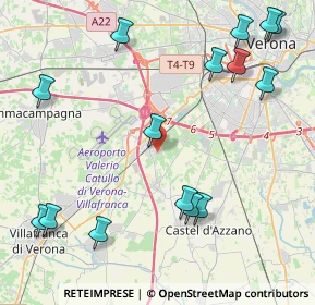 Mappa Via dei Templari, 37062 Dossobuono VR, Italia (5.356)