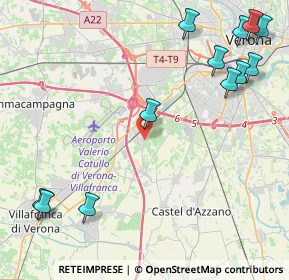 Mappa Via dei Templari, 37062 Dossobuono VR, Italia (5.85)