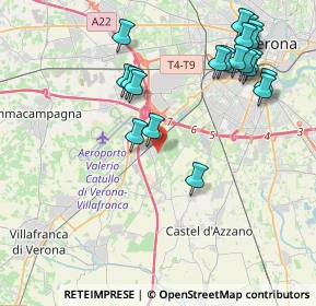 Mappa Via dei Templari, 37062 Dossobuono VR, Italia (4.627)
