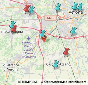 Mappa Via dei Templari, 37062 Dossobuono VR, Italia (5.42636)