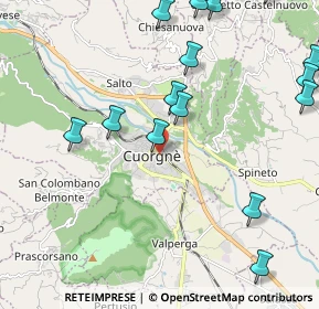 Mappa Via Giovanni Trione, 10082 Cuorgnè TO, Italia (3.098)