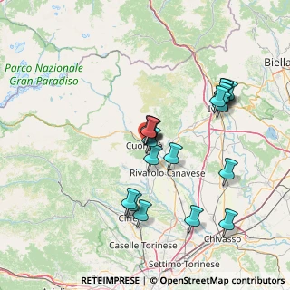 Mappa Via Giovanni Trione, 10082 Cuorgnè TO, Italia (14.053)
